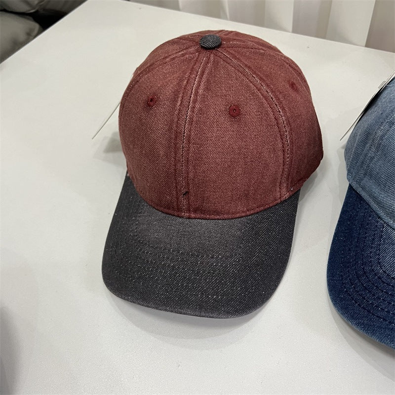 Men's Denim-Style Adjustable Cap Bowlift