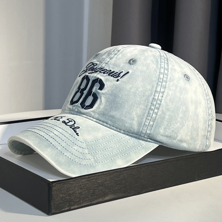 Men's Vintage-Inspired Distressed Baseball Cap Bowlift