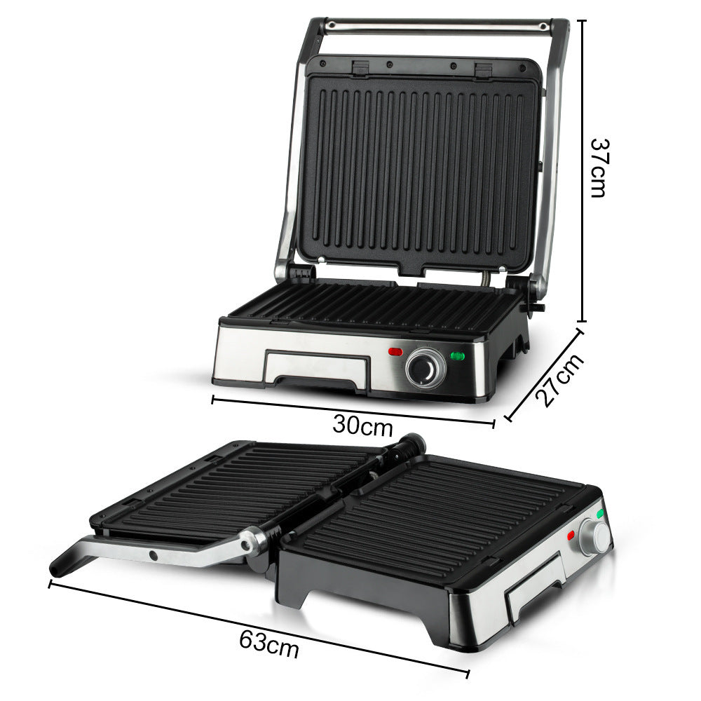 Electric Grill with Adjustable Temperature Control and Non-Stick Surface Bowlift