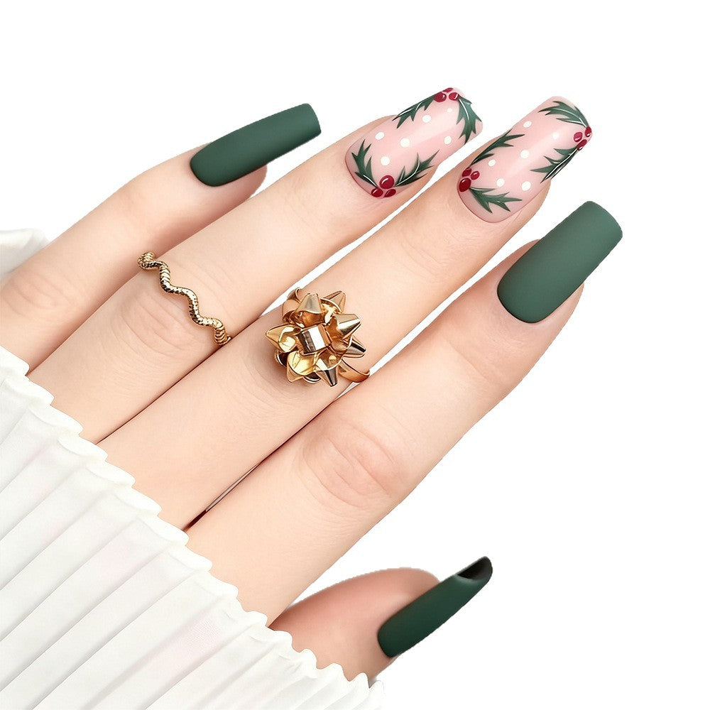 Nail art set with elegant Christmas motifs Bowlift