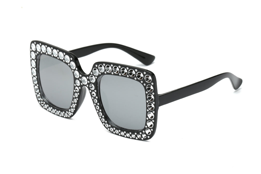 Oversized Decorative Frame Sunglasses Bowlift