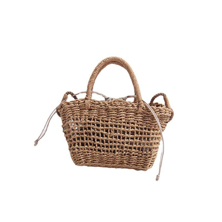 Handcrafted basket bag with detachable shoulder strap Bowlift