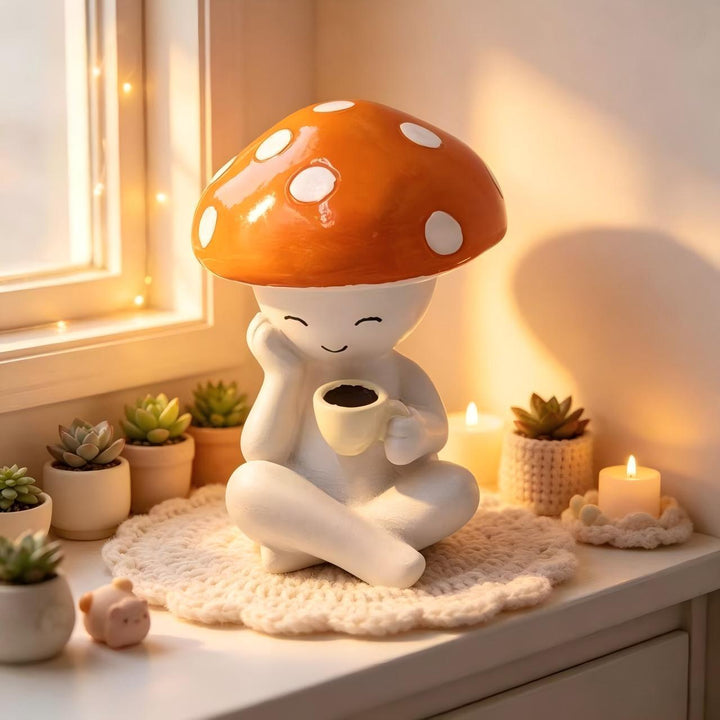 Decorative figure with mushroom hat Bowlift