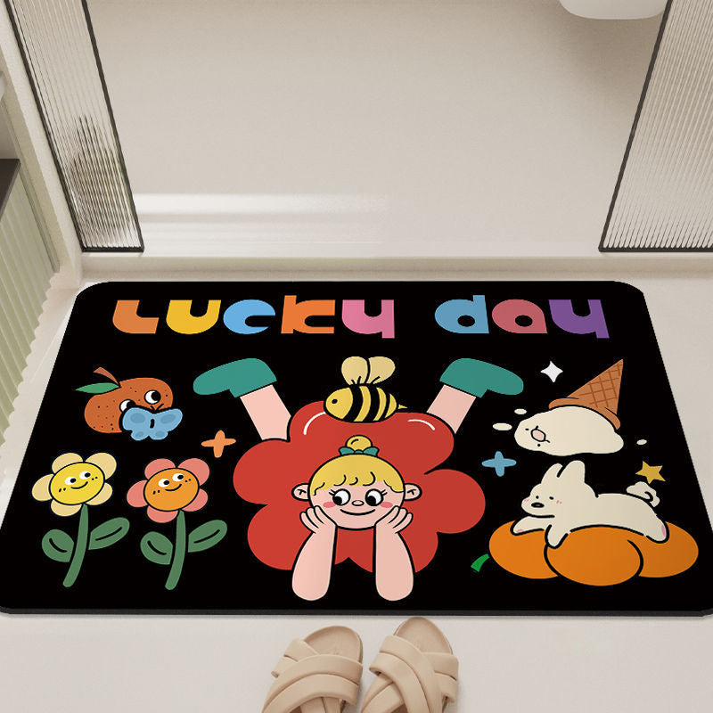 Cartoon-Inspired Bathroom Mat Bowlift