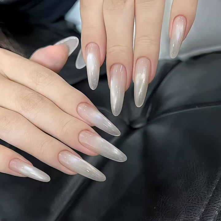 Artificial nail tips with elegant ombre effect Bowlift