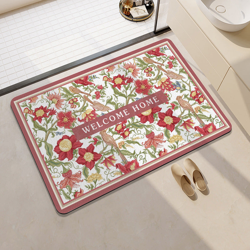 Playful Citrus-Themed Bath Mat Bowlift
