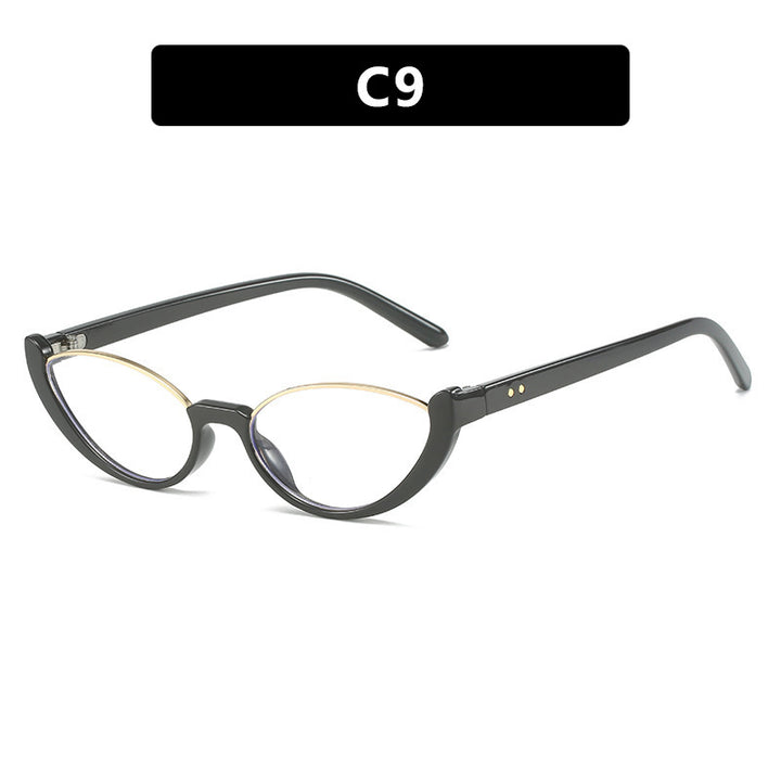 Women's Cat-Eye Sunglasses with Mirrored Lenses and Elegant Frame Bowlift
