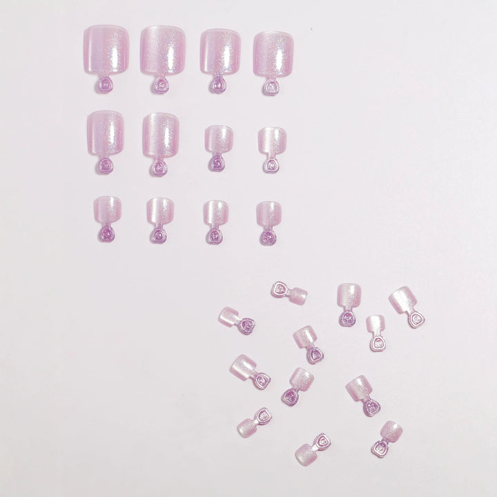 Glimmering Press-On Nail Set Bowlift