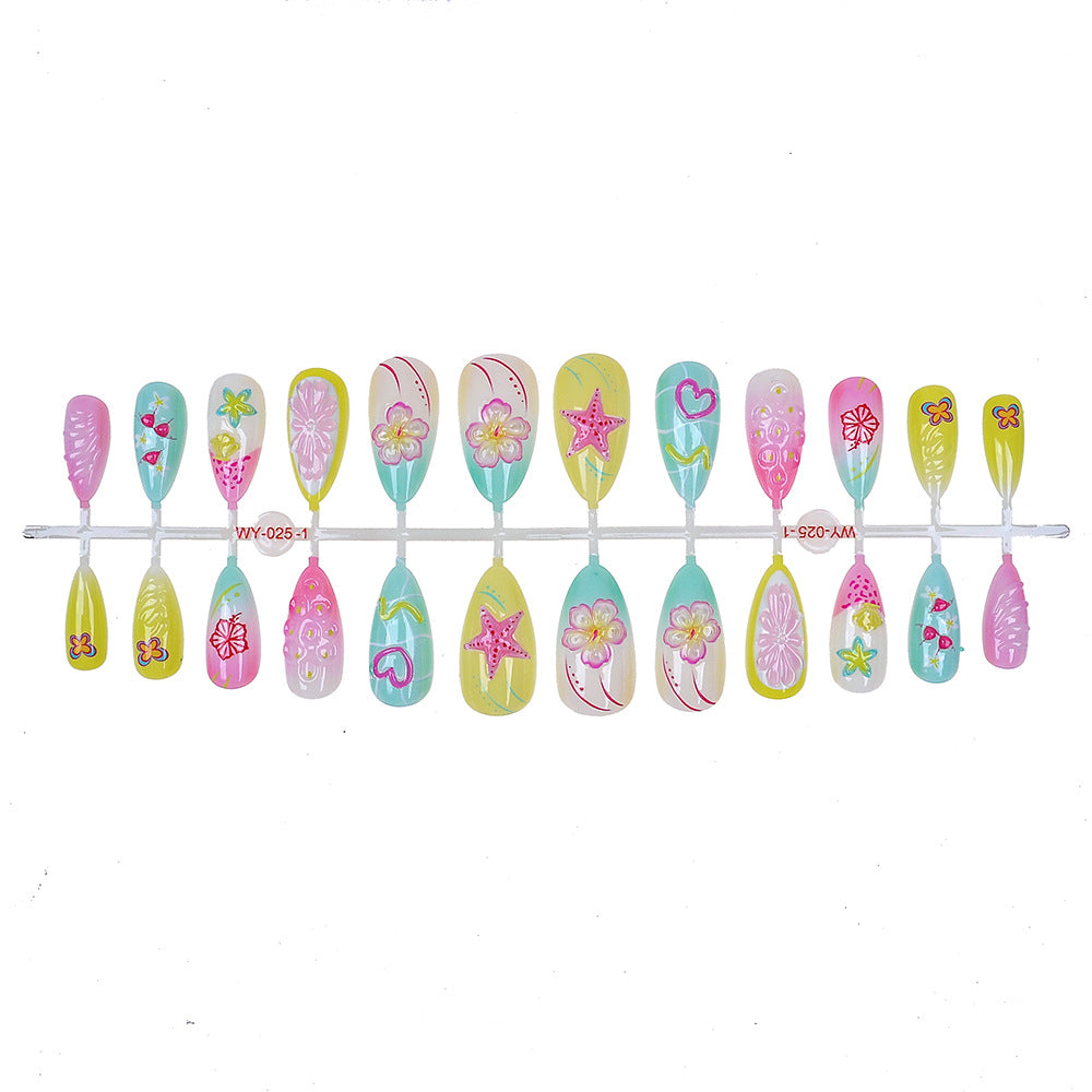 Artistic Themed Press-On Nail Collection Bowlift