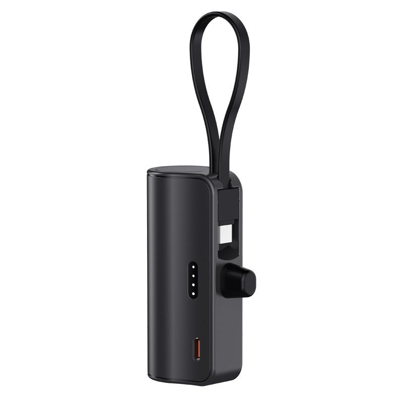 Portable power bank with integrated charging cable and compact design Bowlift