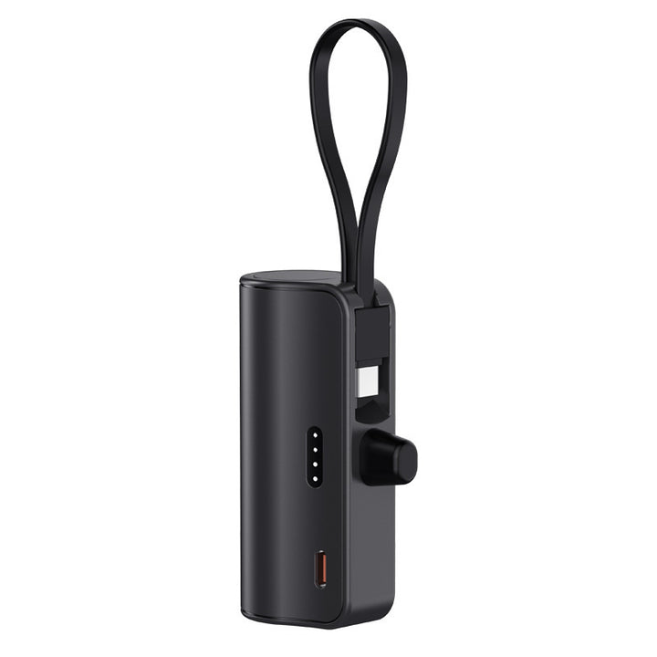 Portable power bank with integrated charging cable and compact design Bowlift
