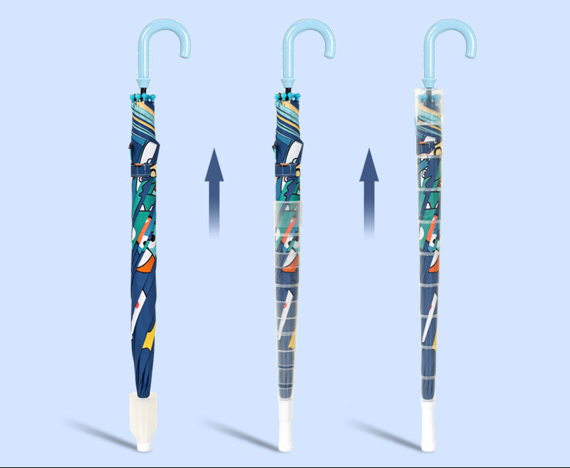 Unisex Kids' Umbrella with Colorful Design Bowlift
