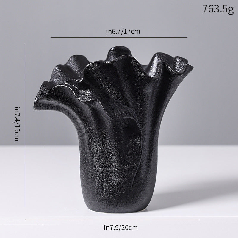 Artistic Ceramic Wave Vase