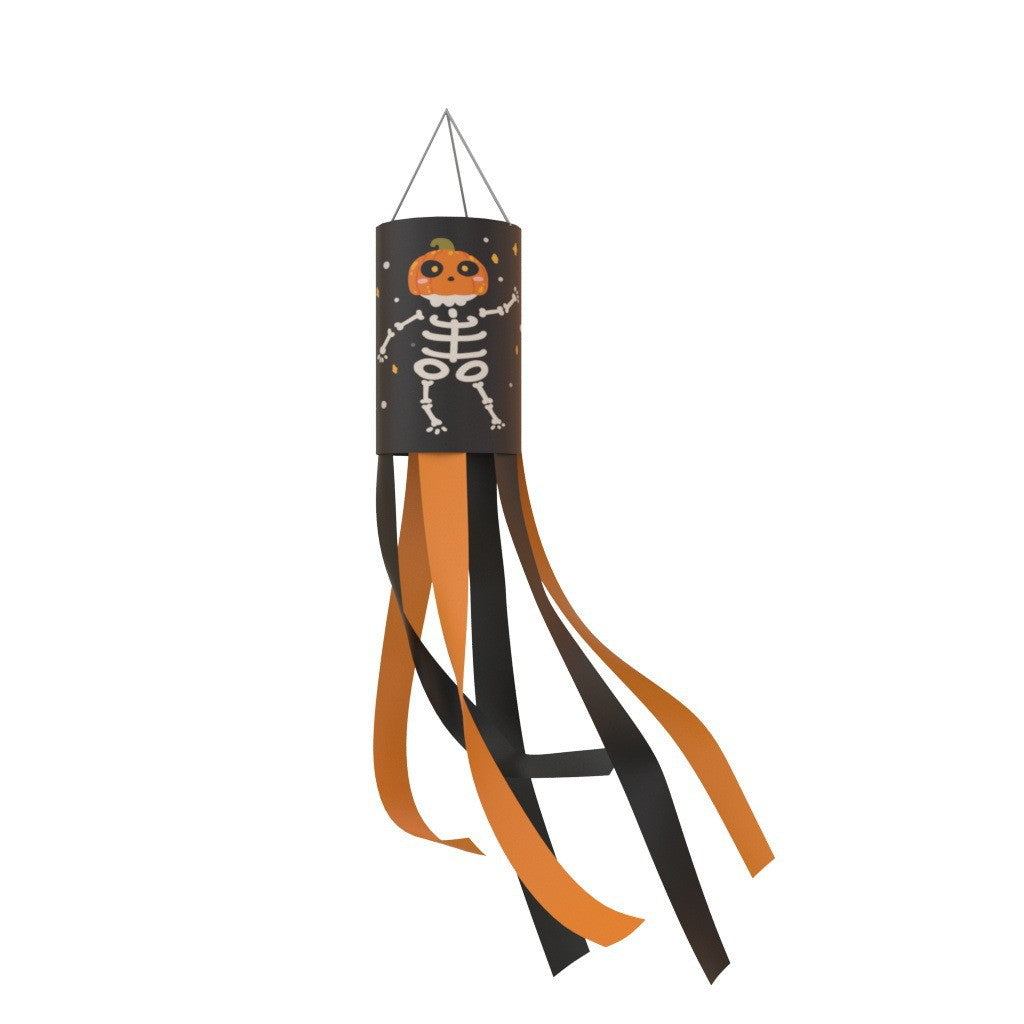 Unisex nan patriotic American flag windsock with long trailing streamers and reinforced hanging loop Bowlift