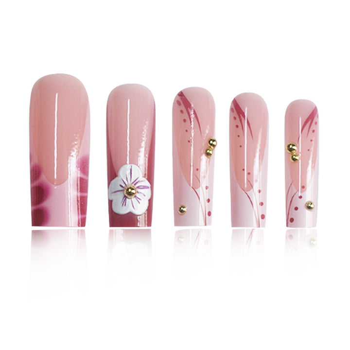 Premium Floral Nail Art Extensions Bowlift