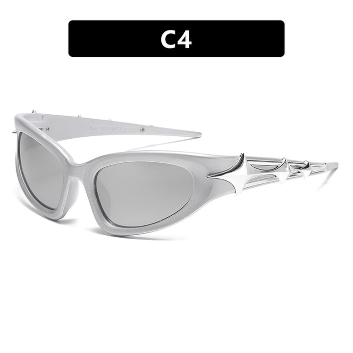 Women futuristic sunglasses with unique star design Bowlift