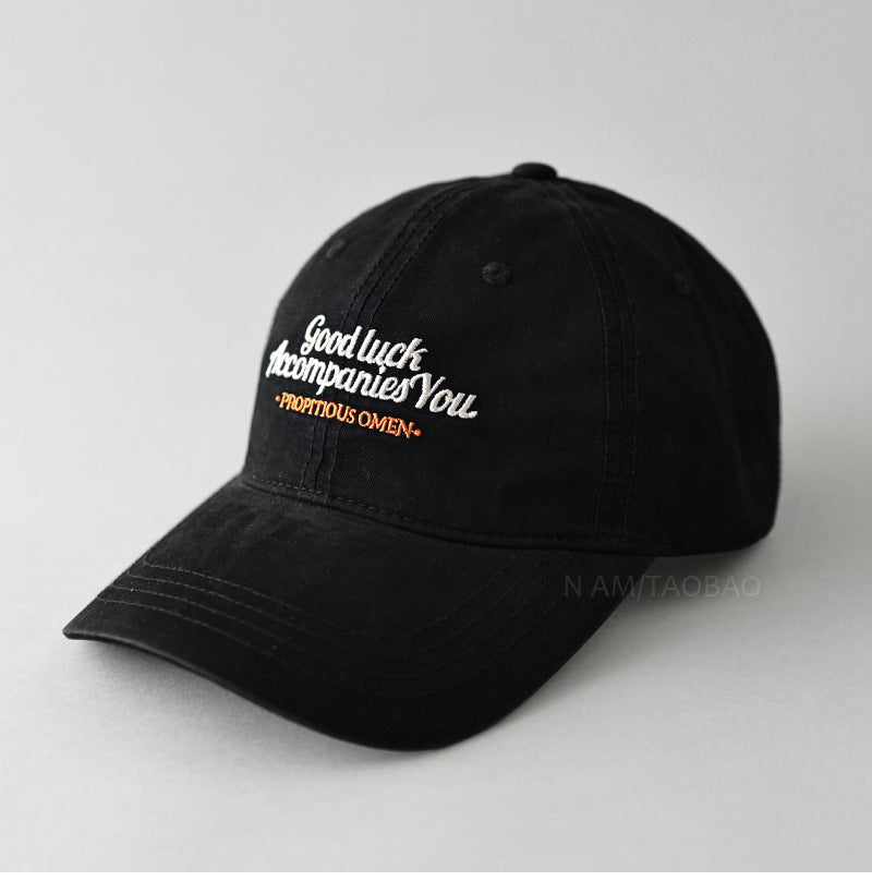 Men's Embroidered Cotton Baseball Cap Bowlift