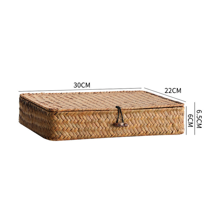 Unisex Handwoven Storage Box with Lid Bowlift