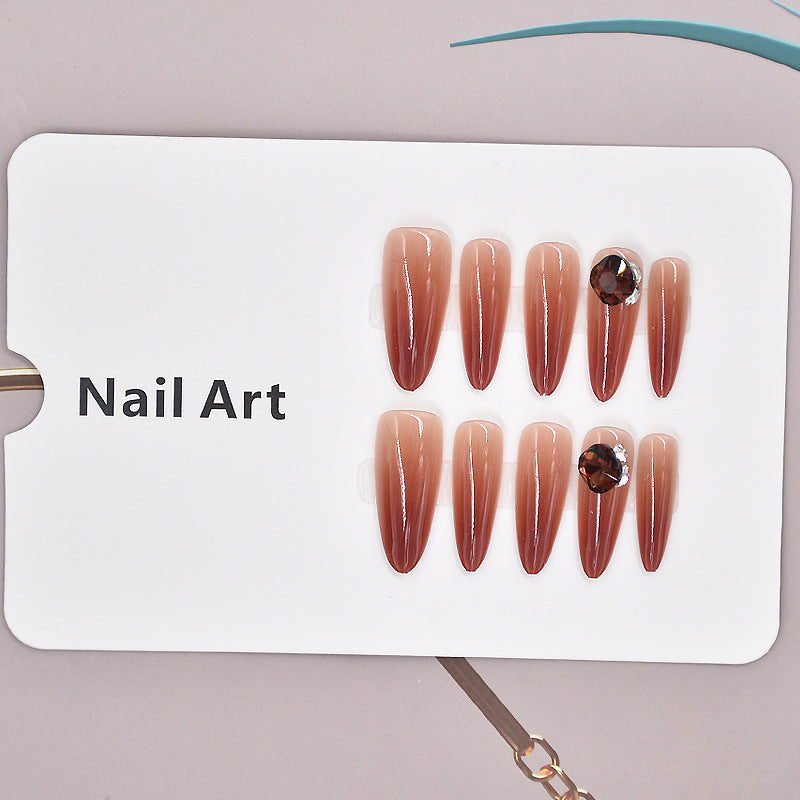 Elegant Press-On Nail Art Set Bowlift