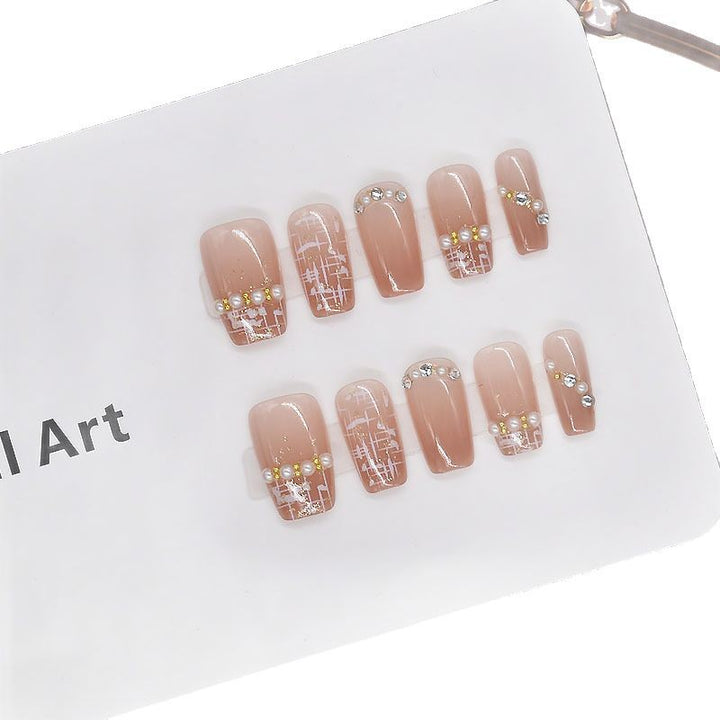 Elegant Press-On Nail Set Bowlift