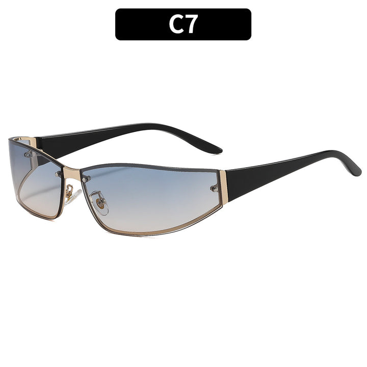 Sleek Geometric Shield Sunglasses