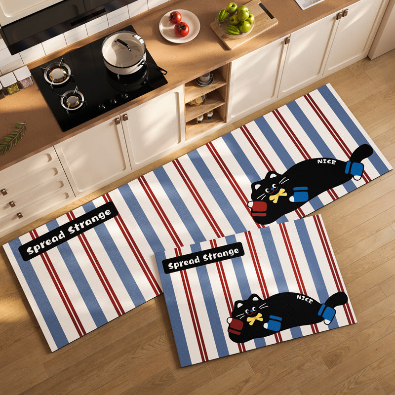 Cute Pet-Themed Kitchen Mat Set