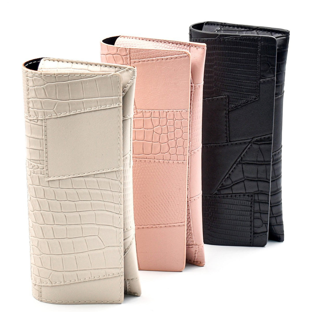 Luxury Croc-Embossed Clutch Wallet Bowlift