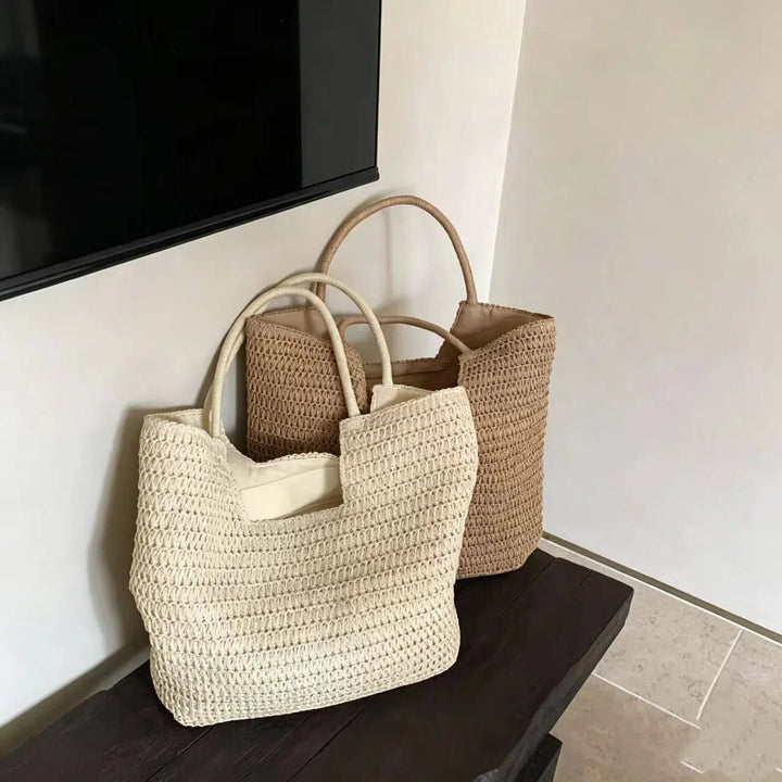 Shopping net with handwoven design Bowlift