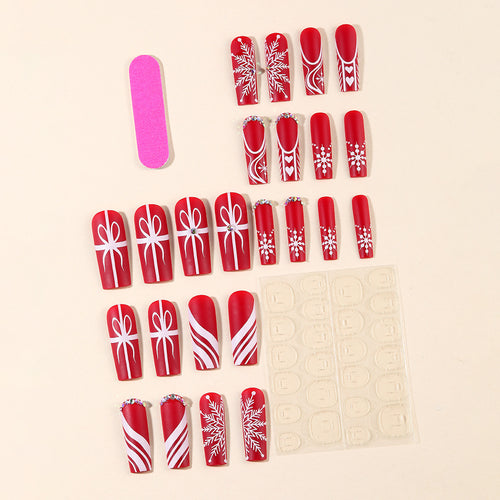 Festive Holiday Nail Art Design Bowlift