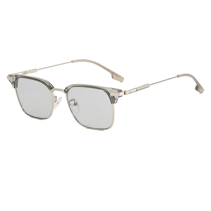 Women's square sunglasses with lightweight metal frame and wide temples Bowlift