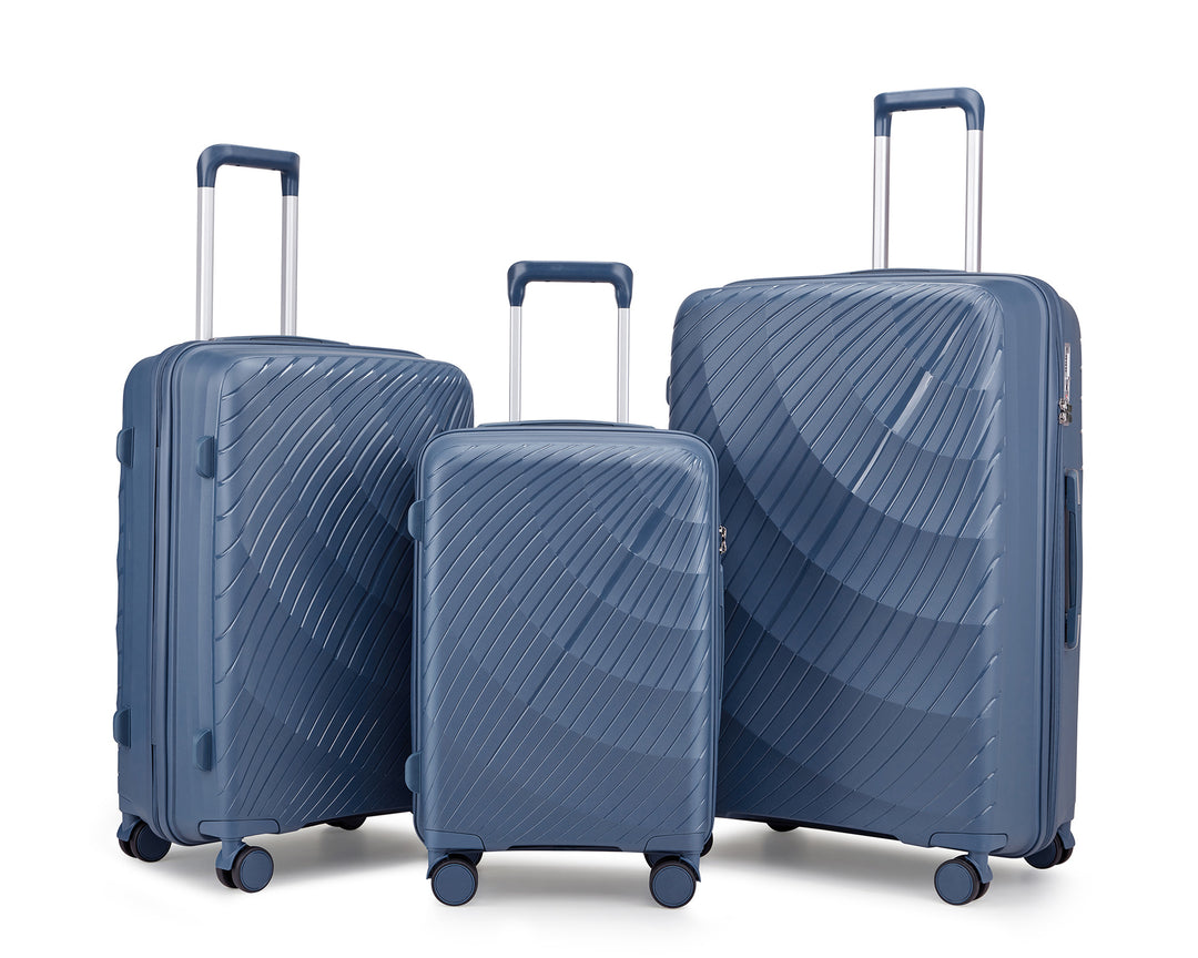 Unisex Premium Textured Hard Shell Luggage Set Bowlift