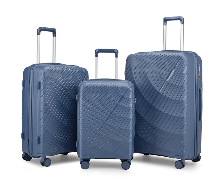 Unisex Premium Textured Hard Shell Luggage Set Bowlift