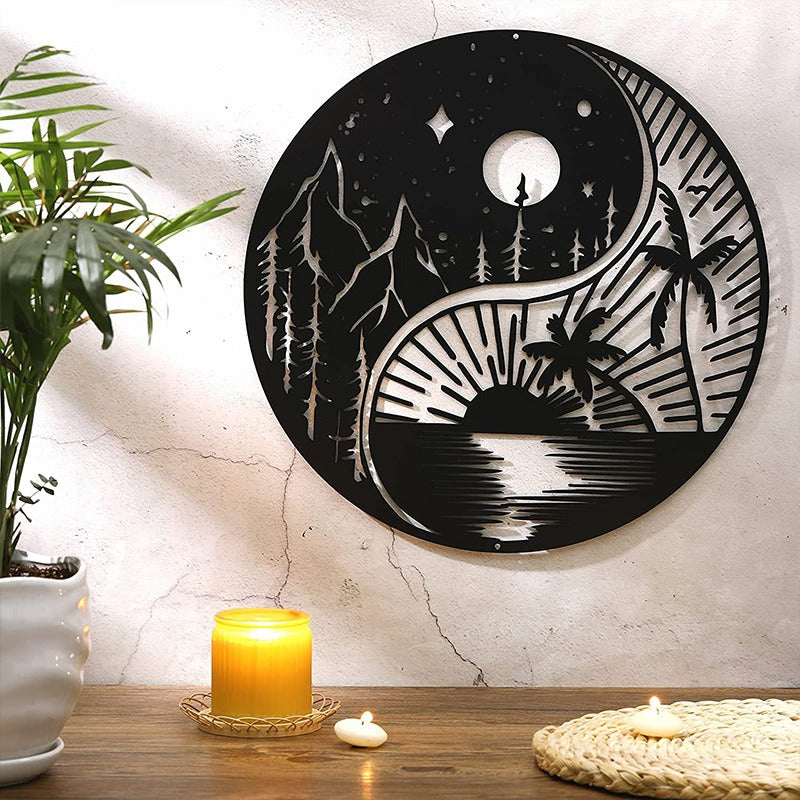Black Metal Wall Art Home Decor | Bowlift