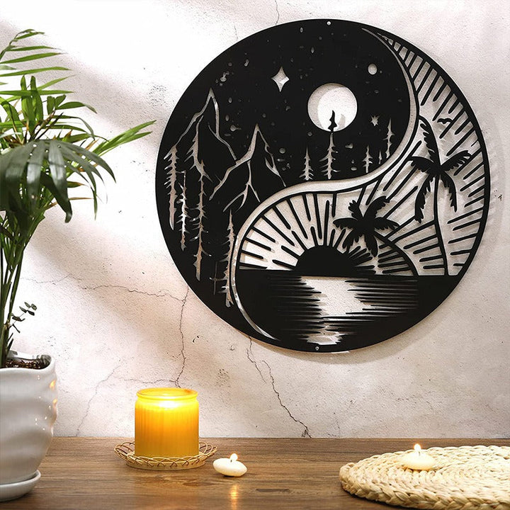 Black Metal Wall Art Home Decor | Bowlift