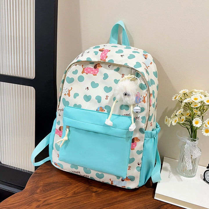 Cute Cartoon Dog Print Backpack