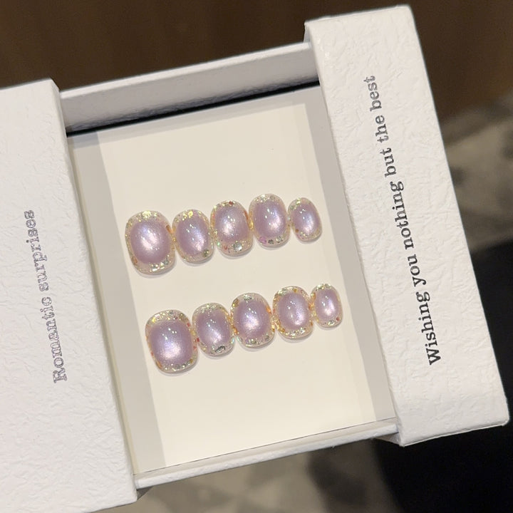 High-quality artificial nail tips with shimmering effect Bowlift