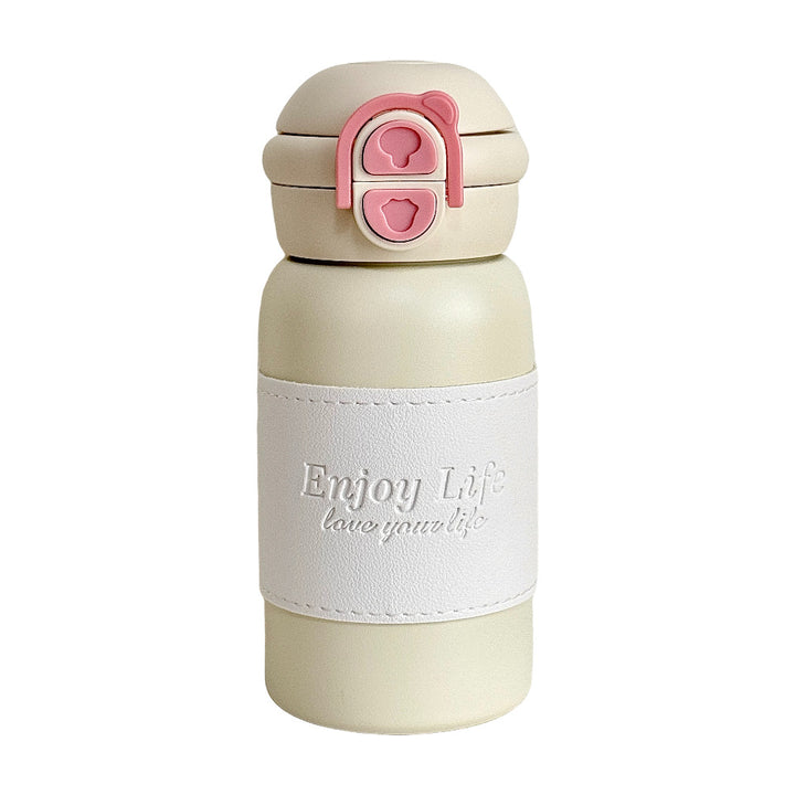 Women insulated stainless steel drinking bottle with practical spout and stylish design Bowlift