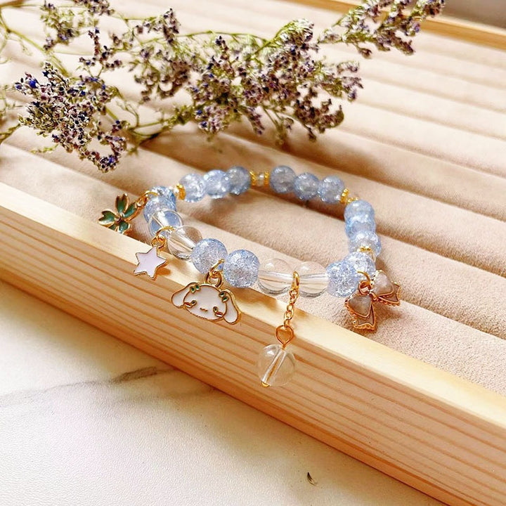 Elegant bracelet with animal and glitter pendants Bowlift