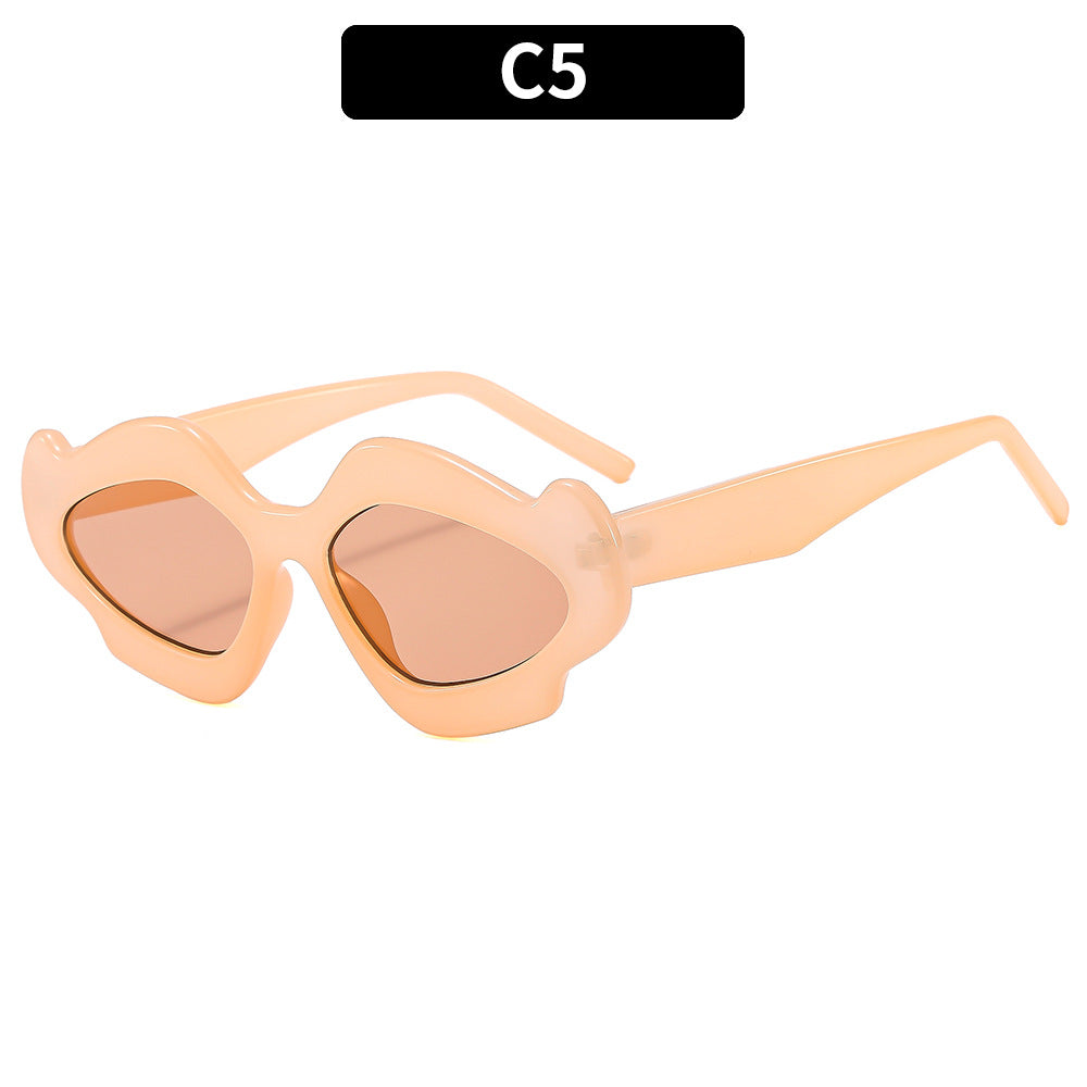 Unique Sculptural Shield Sunglasses