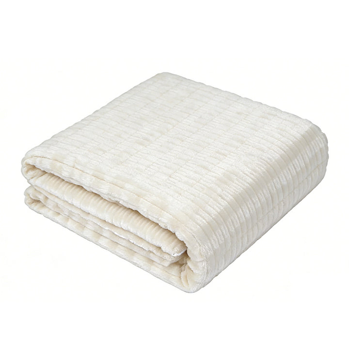 Women Cozy Structured Fleece Blanket Bowlift