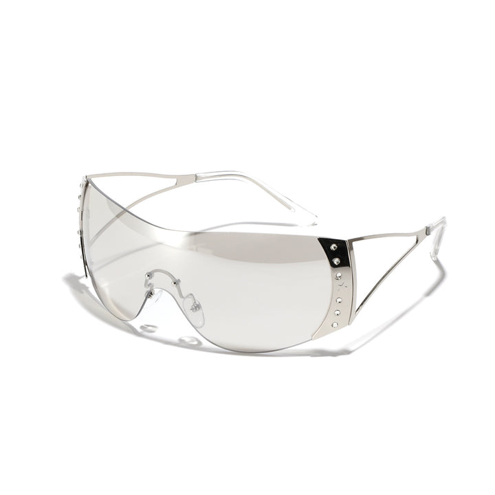 Women futuristic sunglasses with stylish frame and high-grade UV protection Bowlift