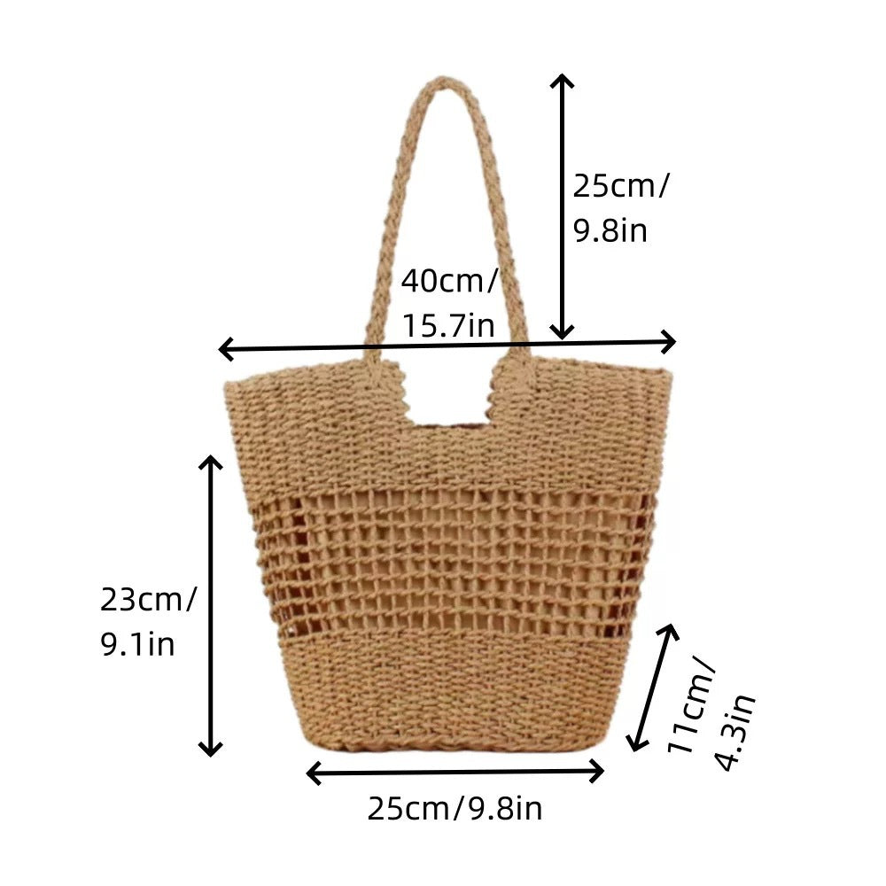 Basket tote bag with modern mesh design Bowlift