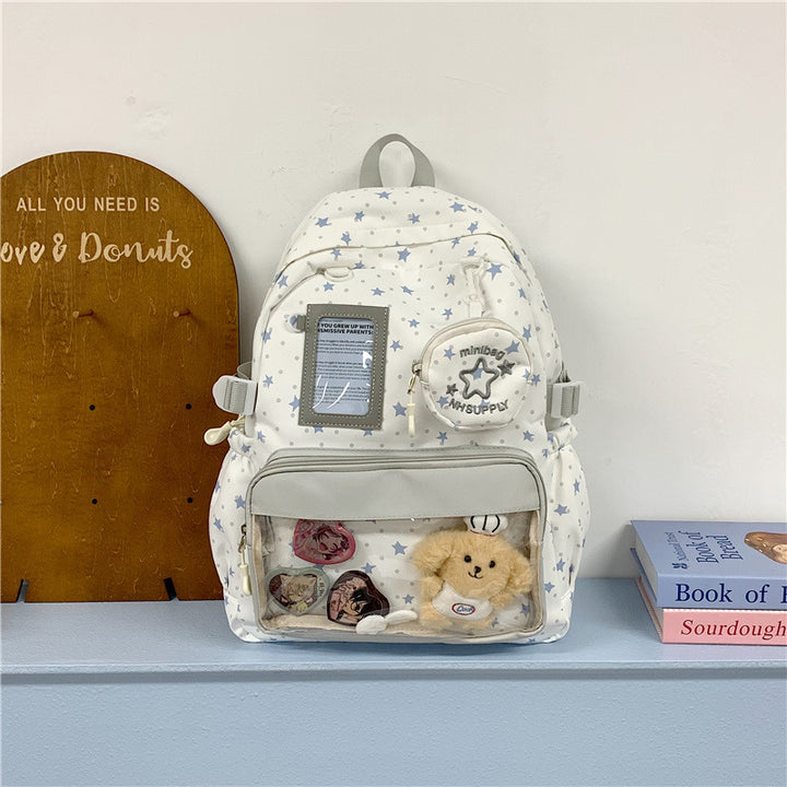 Quirky Star Print Backpack