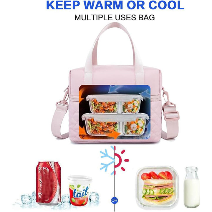 Practical Quilted Tote Bag Bowlift
