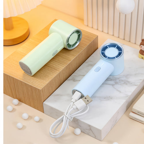 Women's portable mini fan with ergonomic design Bowlift
