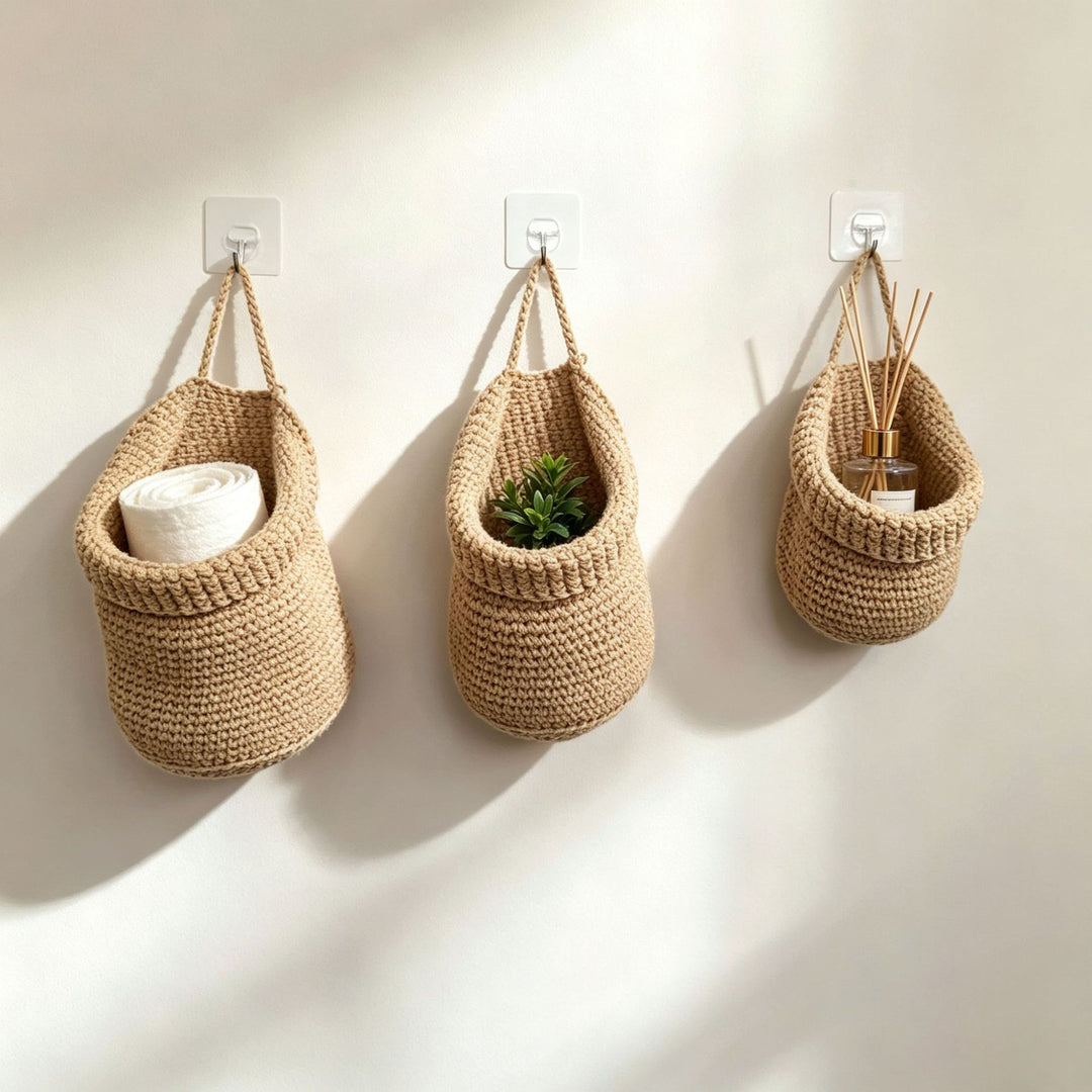 Handwoven Decorative Wall Baskets