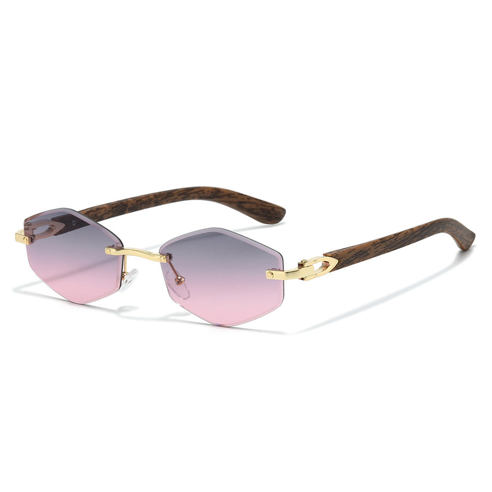 Futuristic Hexagonal Frame Sunglasses Bowlift