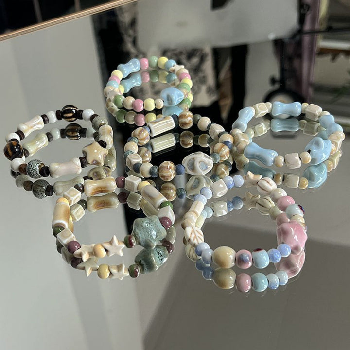 Heart-Shaped Beaded Bracelet Bowlift