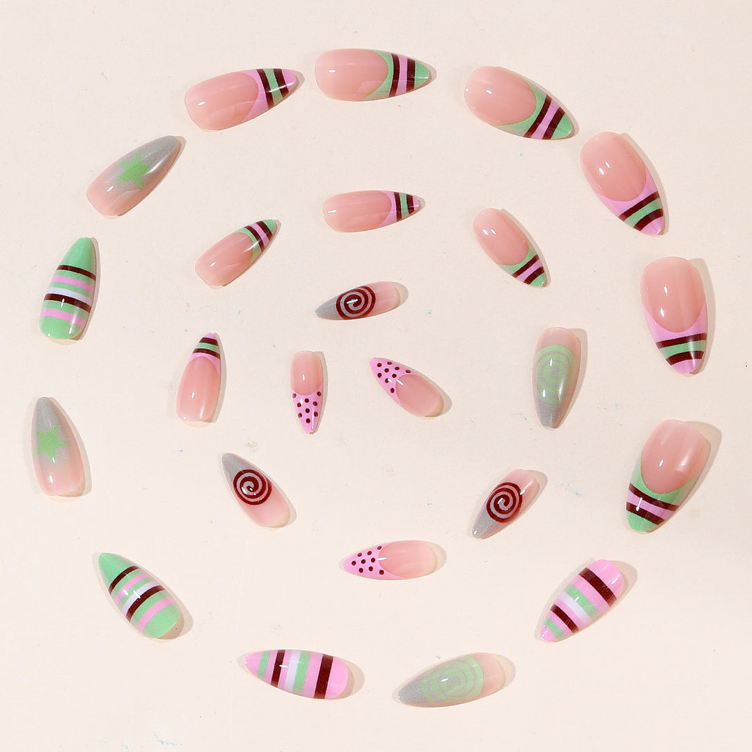 Artistic Gel Nail Art Extensions Bowlift