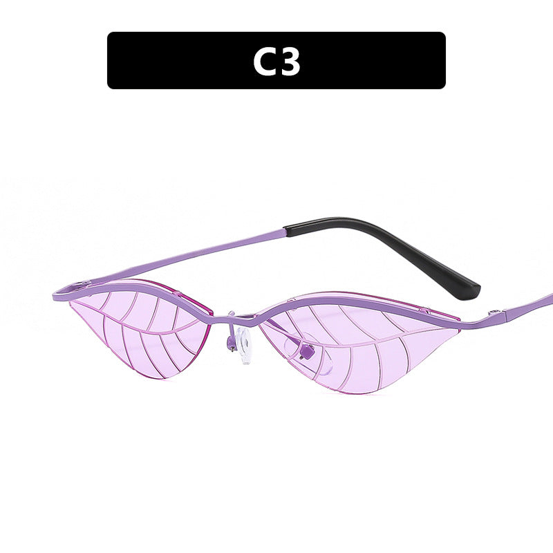Women Cat-Eye Sunglasses with innovative leaf design Bowlift